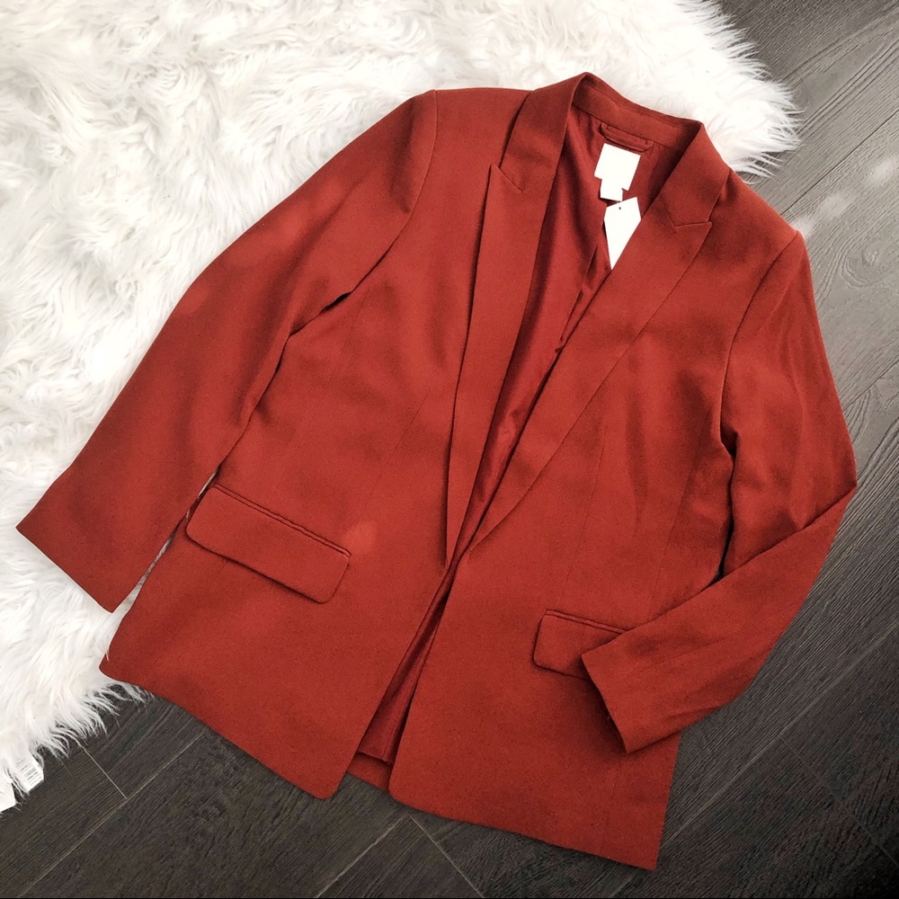 Maroon Shawl Collar Blazer